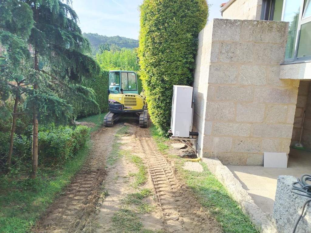 Foto 1 Así resolvemos las excavaciones en parcelas urbanas de difícil acceso en Mos