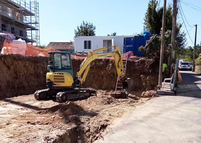 Excavaciones y movimientos de tierra en Nigrán