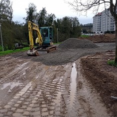 miniretro excavadora